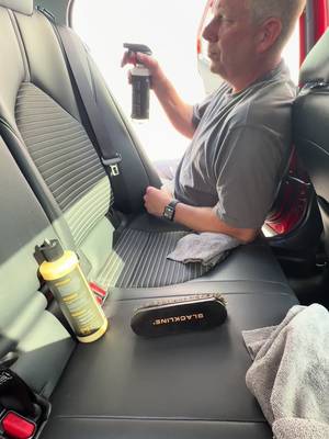 Blackline Leather Cleaner and Conditioner Care Kit with Microfiber Towel, 2 16 Fl Oz Bottles, Gentle APC and Leather Rehydrate, Cleans and Conditions Leather Car Interiors Bags Furniture & More