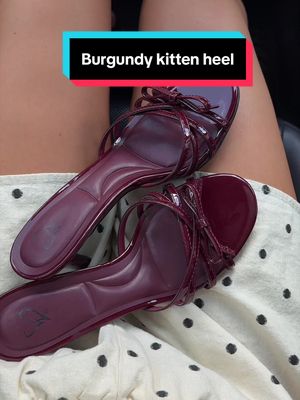 Strappy kitten heels
