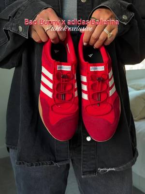 Adidas Bad Bunny x Adidas Ballerina red sneakers