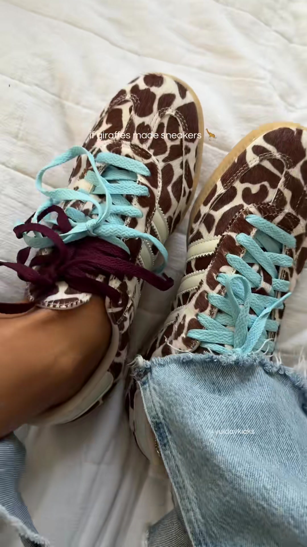 Adidas Adidas Samba giraffe print sneakers