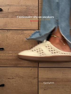 Cushionaire Cushionaire slip-on perforated sneakers
