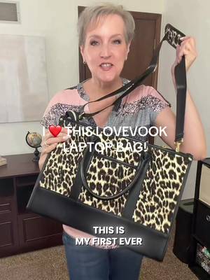 LOVEVOOK Leopard print laptop bag