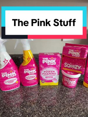 Stardrops - The Pink Stuff Bathroom Cleaning Kit – Cleaning Paste, Bathroom Foam Spray, Toilet Foaming Powder, SQeeZY Sponge & 3 Microfiber Cloths – Tough on Stains, Grease & Soap Scum