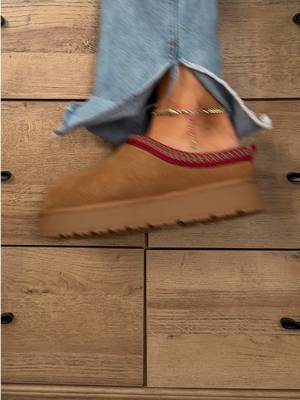 Kidmi Suede platform slippers with red trim