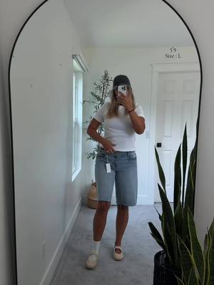 Women's denim bermuda shorts