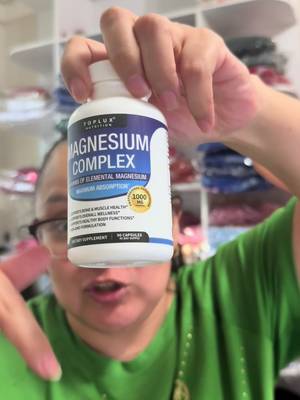 Toplux Magnesium Complex Supplement 8 Elemental - Magnesium Glycinate, Citrate, Malate, Taurate, Chelated for Easy Absorption for Bones, Muscle, Recovery, Energy, Vegan Non-GMO 90 Capsules