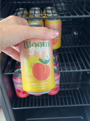 Bloom Pop Prebiotic Soda, Gut Health Support, Peach Pineapple, 12 Pack