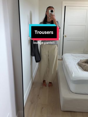 Comfortable wide-leg lounge trousers
