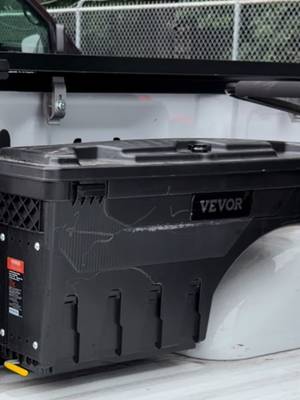 VEVOR Truck Bed Storage Box 6.6 Gal/25 L Waterproof ABS Wheel Well Tool Box
