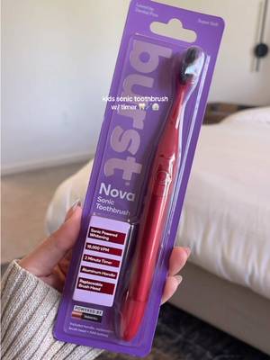 Burst Nova Toothbrush (Red) | Sonic Powered Teeth Whitening
