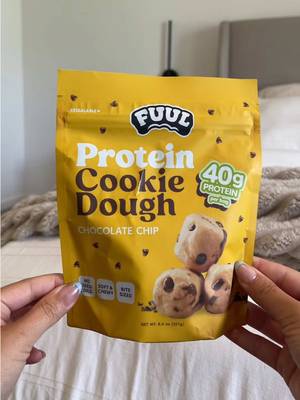 FUUL Chocolate Chip Cookie Dough Protein Bites - 2 Bags (1lb, 80g Protein)