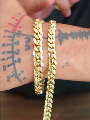 Holylegend Gold Plated Royal Monaco Cuban Link Chain Necklace (24in, 6mm)
