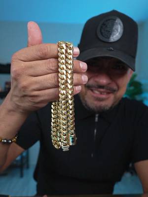 Holylegend Gold Plated Royal Monaco Cuban Link Chain Necklace (24in, 6mm)
