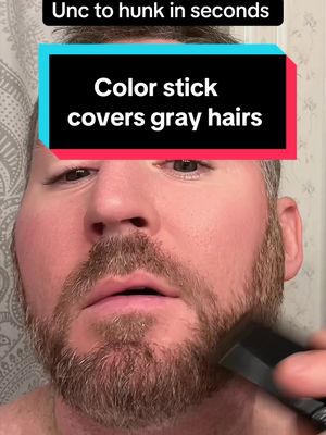 KGAJSGH Beard Touch-Up for Men, Instant Gray Hair Cover Stick, Built-In Comb for Seamless Blending, Cream Concealer, Quick Temporary Cover
