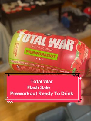 REDCON1 Total War Ready to Drink Pre Workout - Endurance Boosting, Keto Friendly RTD Formula - Amino Acid + Citrulline Malate Pre Workout Drink for Men & Women (Cali Splash, 12 Servings)