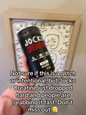Jocko Fuel Creatine Monohydrate Powder, Unflavored, 454g | 90 Serving